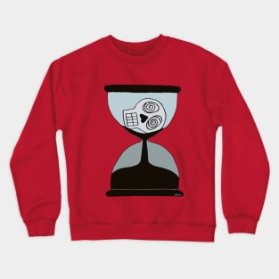 Hourglass Skull Crewneck Sweatshirt